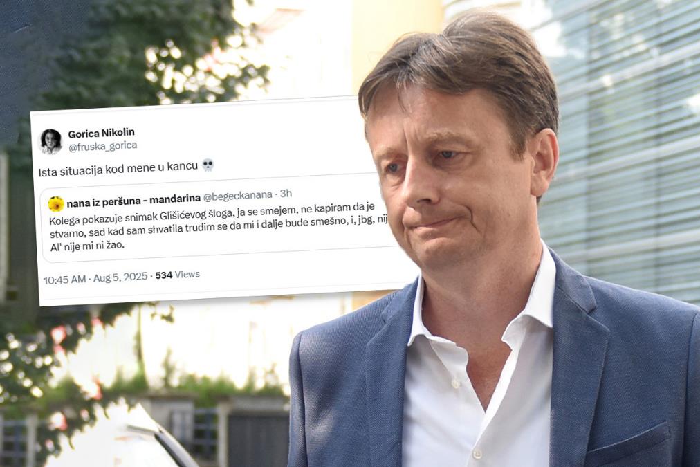 "NIJE MI ŽAO!" Novinarka iz NVO organizacije se smeje šlogu Darka Glišića, uz emotikon mrtvačke glave: "Čuj, još da žalim..."