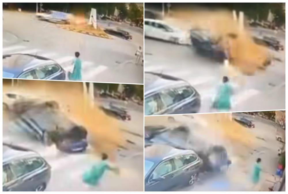 (UZNEMIRUJUĆE) HOROR NESREĆA U BANJALUCI! Auto se zakucao u kombi, vozila lete kroz vazduh, pogledajte kako je žena izbegla SIGURNU SMRT u poslednjem trenutku!