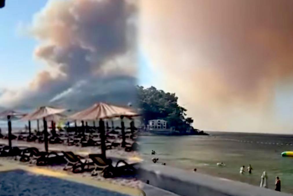 APOKALIPTIČNI SNIMCI IZ CRNE GORE! Šok prizor na popularnoj plaži: Nebo potpuno crno od dima, ponašanje turista je ZAPREPAŠĆUJUĆE - KATAKLIZMA (VIDEO)