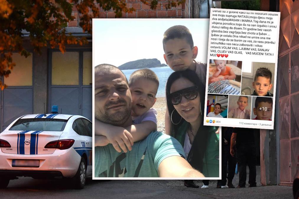 "DANAS JE 3 GODINE KAKO MI JE MONSTRUM UZEO ŽENU I MOJA DVA ANĐELA..." Oglasio se Miloš Martinović koji je u masakru ostao bez porodice "VAŠ MUČENI TATA I MUŽ!"