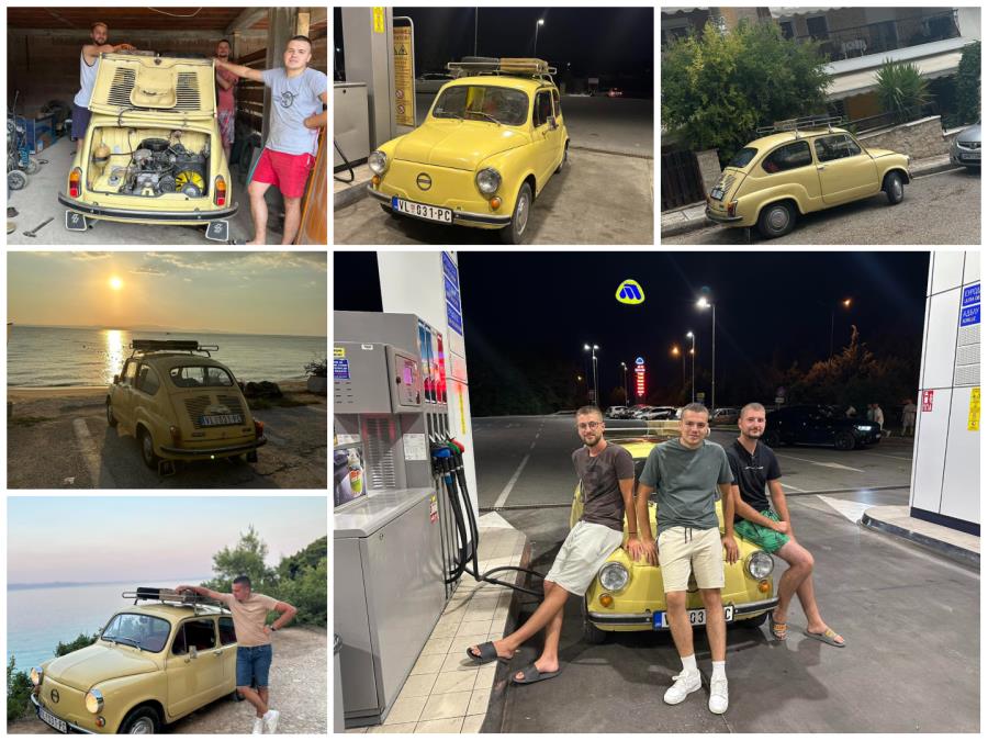 Jovan, Đorđe i Marko otišli su na more u Grčku, a svako ko je prošao pored njih, okrenuo se u čudu i to sve zbog "drugara" kupljenog za samo 250 evra (FOTO)