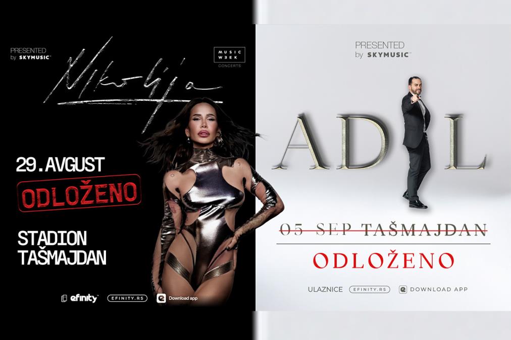 U vezi sa poslednjim izjavama SC Tašmajdan, kompanija Skymusic želi da razjasni okolnosti oko otkazivanja planiranih koncerata - Nikolije i Adila