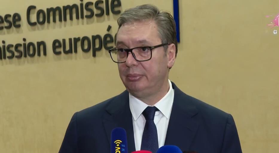 UŽIVO VUČIĆ IZ BRISELA POSLE VEČERE SA FON DER LAJEN I KOŠTOM: Zadovoljan sam tokom i tonom razgovora