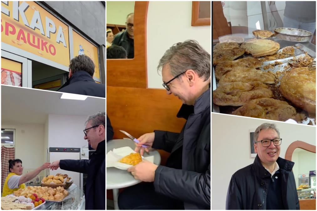 "KOLIKO SAM ULOŽIO U SVOJ STOMAK" Vučić probao čuveni burek u Nišu, odmah sve snimio i objavio: Čovek se iz Niša uvek vrati sa par kilograma viška! (VIDEO)
