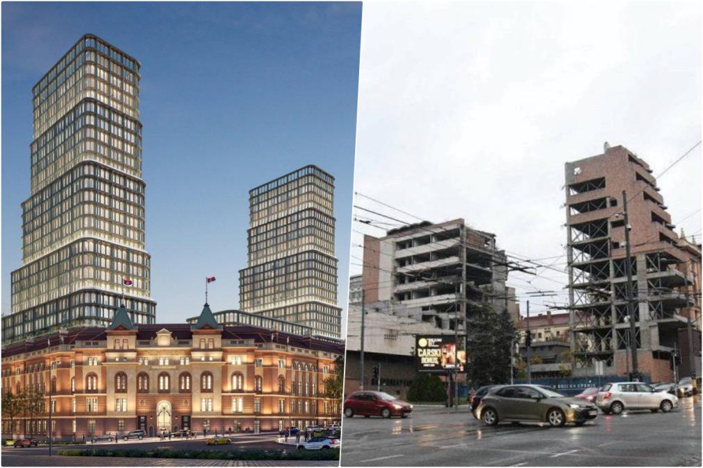 SLIKA GOVORI VIŠE OD 1000 REČI! Sa jedne strane Vučićeva vizija Srbije, sa druge strane blokaderska: Umesto investicija i razvoja, ostaju RUŠEVINE (FOTO)