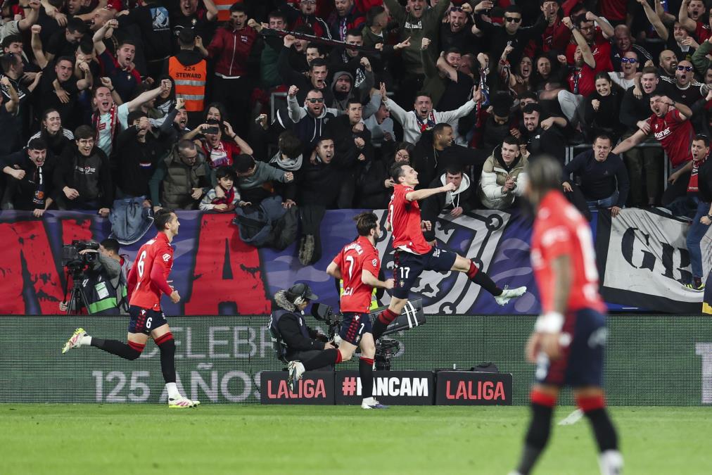 OSASUNA PREKINULA NIZ OD 5 UTAKMICA BEZ POBEDE: Ekipa iz Pamplone pobedila Rasing iz Santandera