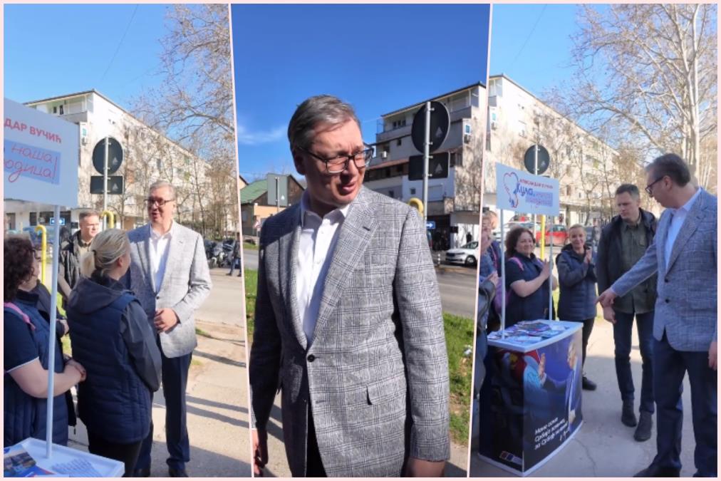 VELIKI BROJ GRAĐANA SE OKUPIO DA POZDRAVI VUČIĆA U CRVENKI Predsednik im zahvalio na srdačnom gostoprimstvu: "Uradićemo važne i dobre stvari za sve" VIDEO