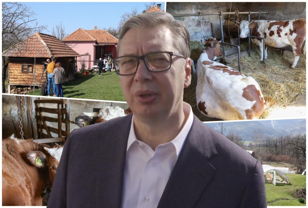 UŽIVO VUČIĆ U SEVOJNU: Predsednik obilazi domaćinstvo Rakovića, najavio nove puteve i izneo poseban zahtev za lokalne vlasti