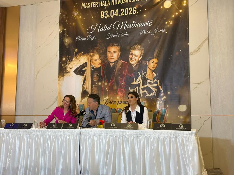 EMOCIJE, PRIJATELJSTVO I HITOVI: Halid Muslimović sa kolegama u srcu Novog Sada pevaće iz duše, a onda pomenuo i Harisa Džinovića