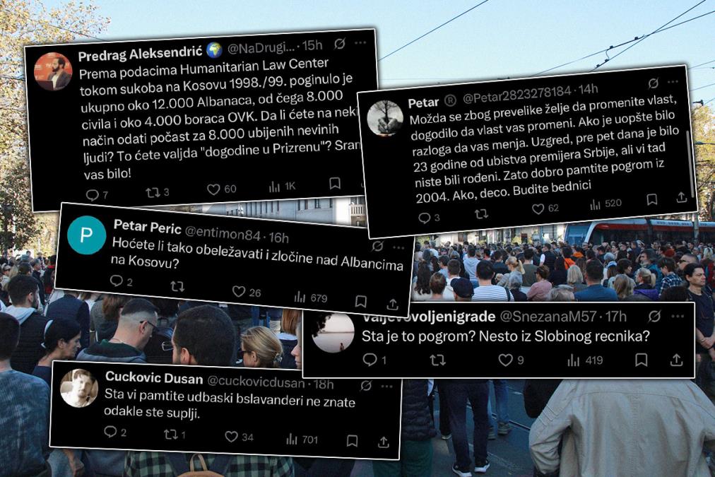 NOVA ANTISRPSKA HISTERIJA BLOKADERA ZBOG ODAVANJA POČASTI ŽRTVAMA MARTOVSKOG POGROMA! Haos na Iksu zbog pomena stradalih Srba na KiM: "POGINULI SU I BORCI OVK"