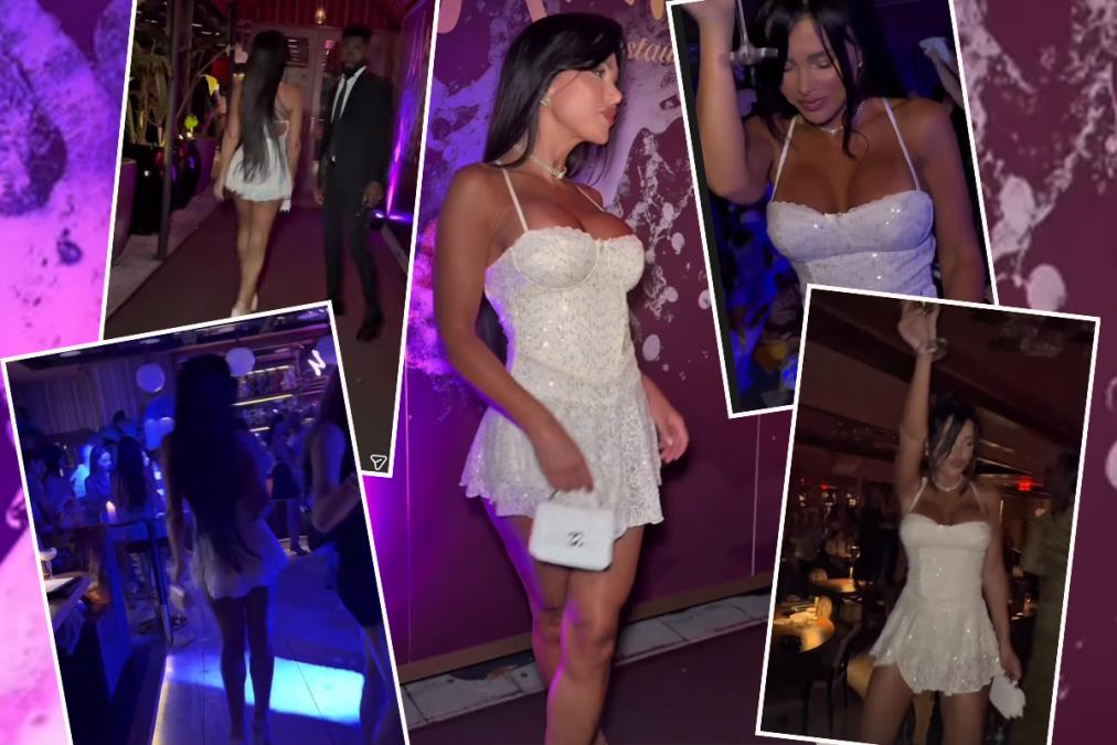 SUŠI, EGZOTIČINI SPECIJALITETI, ŠAMPANJAC... Stanija proslavila rođendan u minijaturnoj haljini, sve obline iskočile, skočila i na sto kad je krenula ova pesma 