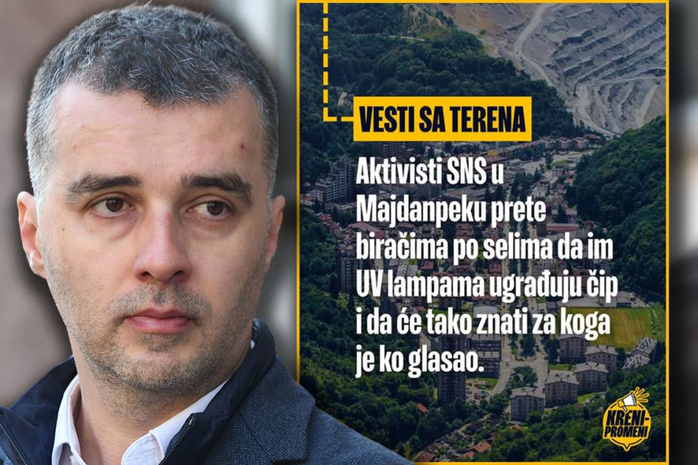 SAVO MANOJLOVIĆ PREŠAO NA MRAČNU STRANU NAUČNE FANTASTIKE "Kreni-promeni" tvrdi da SNS čipuje birače da bi se znalo za koga glasaju?! 