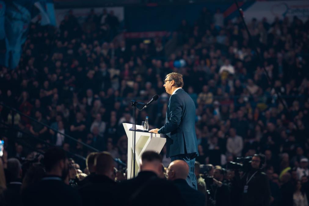 "GODINU DANA SU RUŠILI SRBIJU I PRETILI JOJ, MI NJIMA NEĆEMO" Vučić poslao moćnu poruku sa skupa SNS: Samo ćemo da ih pobedimo! Ubedljivije nego ikada! (VIDEO)