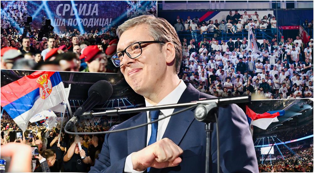 PORUKE IZ ARENE! VUČIĆEVA VIZIJA SRBIJE KAO STABILNE I MODERNE DRŽAVE: Rezultat je važniji od fotelje, narod mora da se sluša