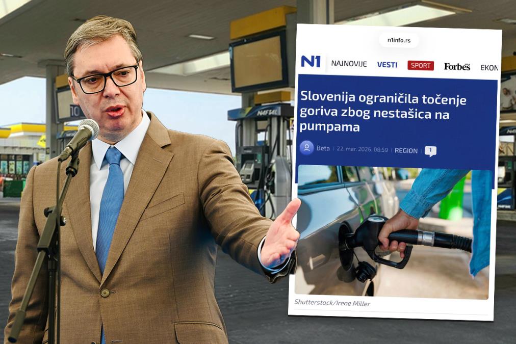 PUMPE U SLOVENIJI U "CRVENOM", A ŠOLAKOVCI... Cene goriva divljaju po Evropi, a u Srbiji STABILNO: Da je ovako i kod nas, pohitali bi da RAZAPNU Vučića! (FOTO)