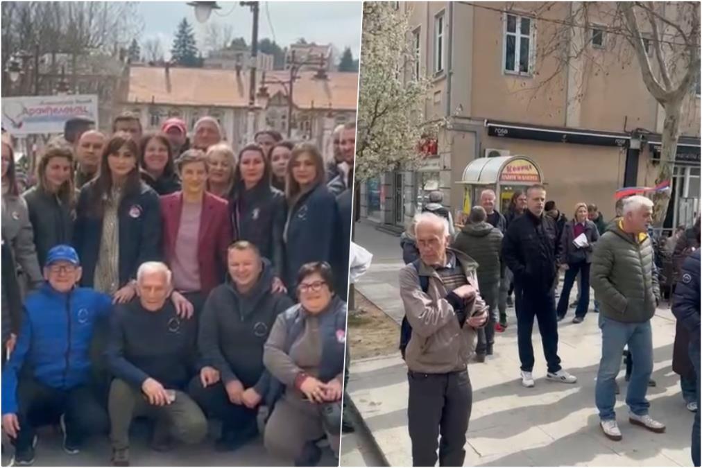 ŠTAND SNS KRCAT, BLOKADERIMA NIKO NI DA PRIĐE! Ovakva je situacija u Aranđelovcu pred lokalne izbore - sasvim je jasno koga ima više, kome narod daje podršku