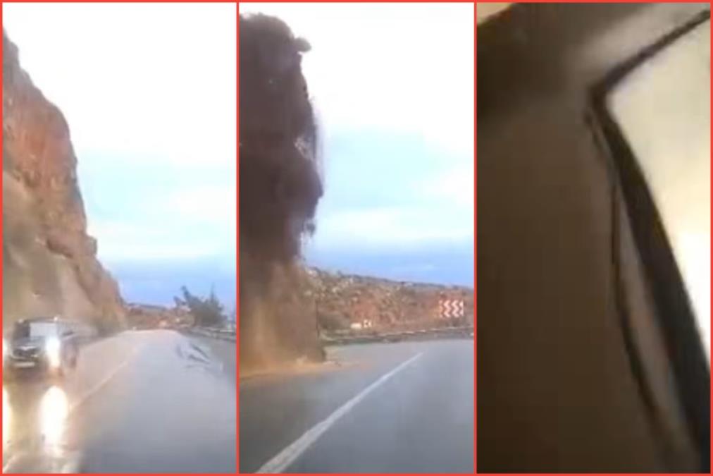 KAMERA U AUTU SNIMILA STRAVIČAN TRENUTAK: Mirno je vozio kada mu se u sekundi BRDO SRUČILO na kola i potpuno ga zatrpalo (VIDEO)