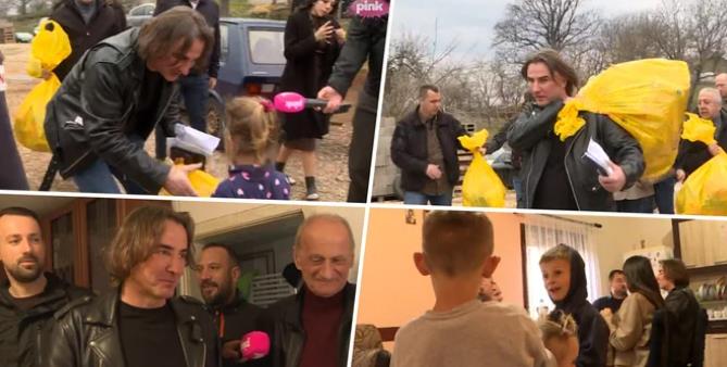 HUMANOST KOJA MENJA ŽIVOTE: Željko Mitrović obradovao dve porodice u selu Dučalovići! Uručio je novčanu pomoć, poklone, i dao nadu za bolje sutra!