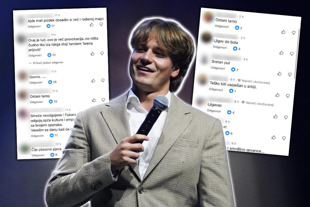 "LJIGAVAC I SMEĆE SMRDLJIVO" Jezivi napadi iz Hrvatske na nedužnog Jakova Jozinovića zbog 7 koncerata u Beogradu - "Ne vraćaj se iz Srbije, izdao si nas" (FOTO)