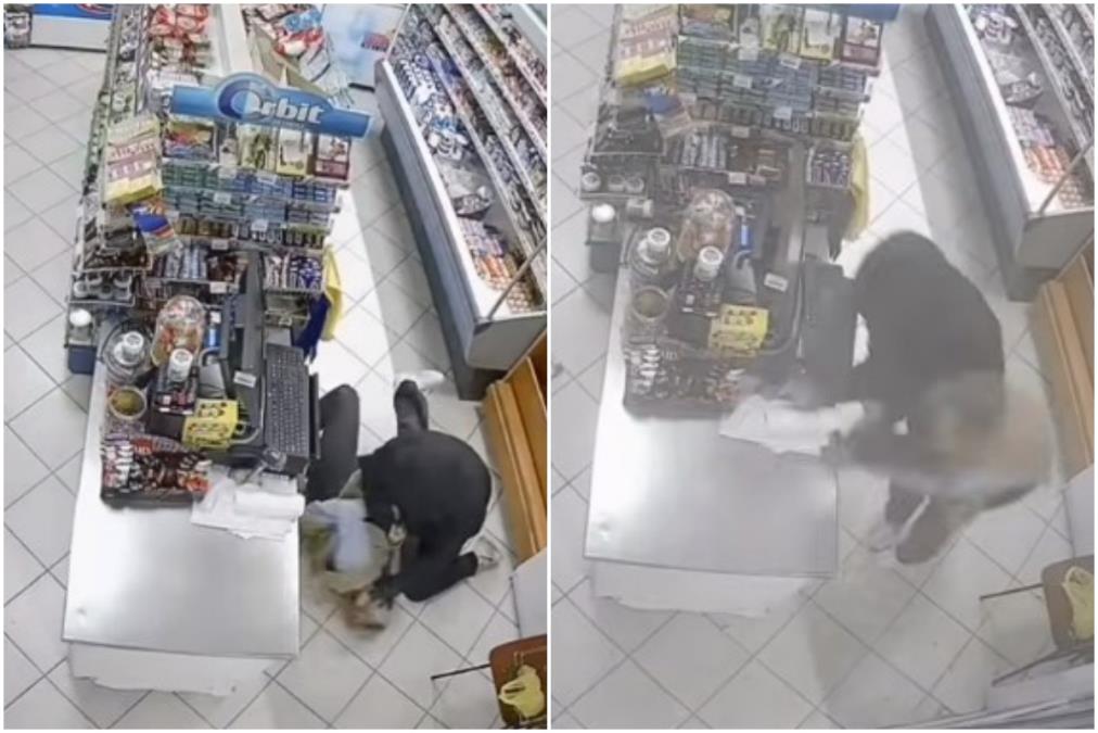 HRABRA PRODAVAČICA ZAUSTAVILA LOPOVA SA AUTOMATSKOM PUŠKOM: Odjeknuli rafalni pucnji, dramatičan snimak iz Mostara! (VIDEO)