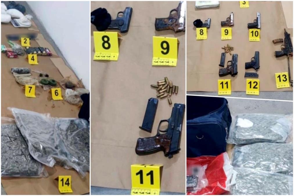 ZAPLENJENO SKORO 20 KILOGRAMA DROGE I GOMILA ORUŽJA U NOVOM SADU: Uhapšen mladić, garaža mu bila krcata (foto)