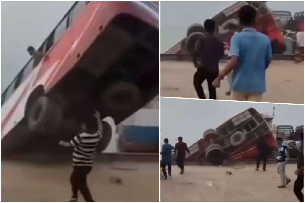 STRAVIČAN TRENUTAK KADA AUTOBUS UPADA U REKU! Ljudi grčevito plivaju ka obali, ali ima mnogo mrtvih (VIDEO)