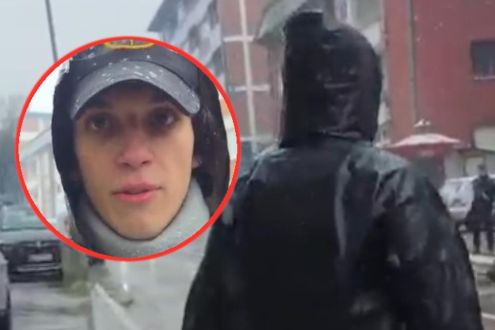 BLOKADERI KAO PARAVOJSKA ORDINIRAJU PO BIRAČKIM MESTIMA: Pogledajte snimak iz Bajine Bašte! Nosi "motorolu" i unosi se u lice građanima (VIDEO)