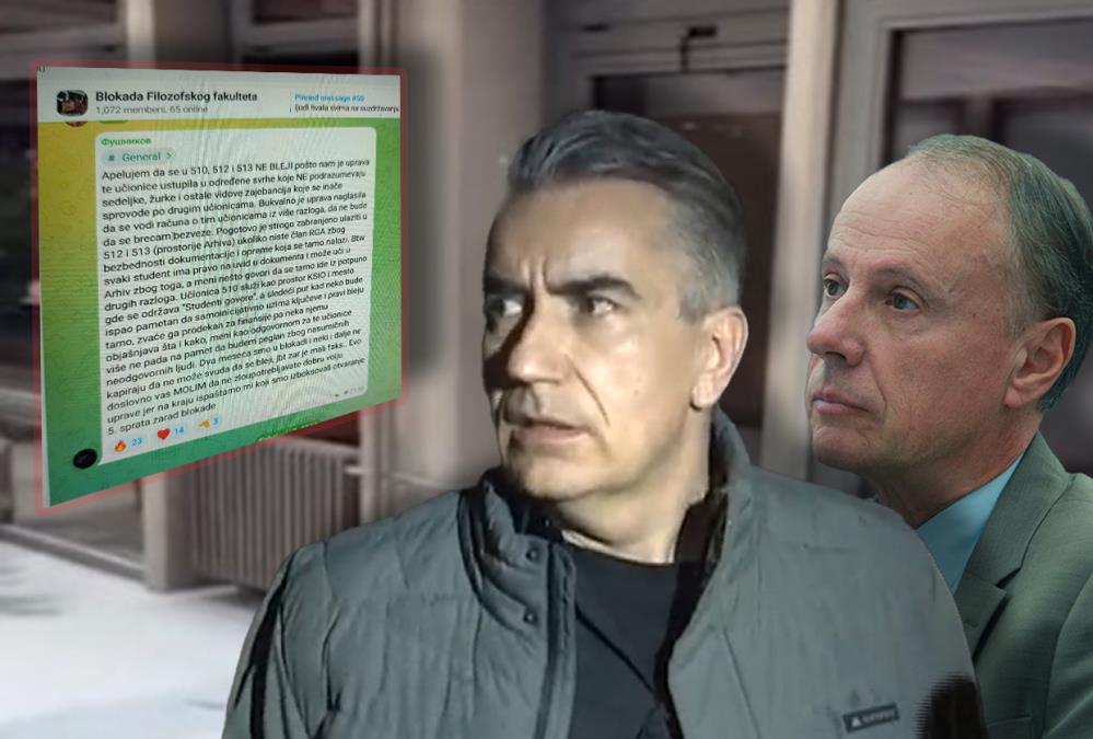 LAŽI REKTORA ĐOKIĆA I DEKANA SINANIJA SRUŠENE KAO KULA OD KARATA! Uprava Filozofskog fakulteta podržavala plenumaše i bila saučesnik u okupaciji zgrade!