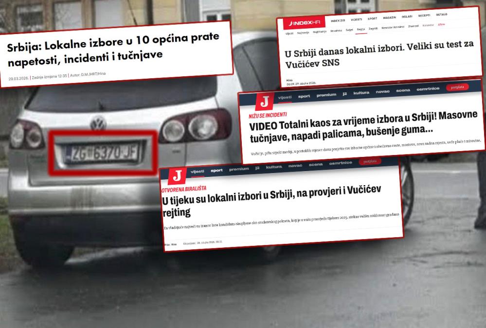 HRVATI STIGLI U POMOĆ BLOKADERIMA! Pružaju im svaku moguću podršku, od logistike do medija: Zagrebačke tablice "okupirale" Kulu, rade sve da SRUŠE SRBIJU