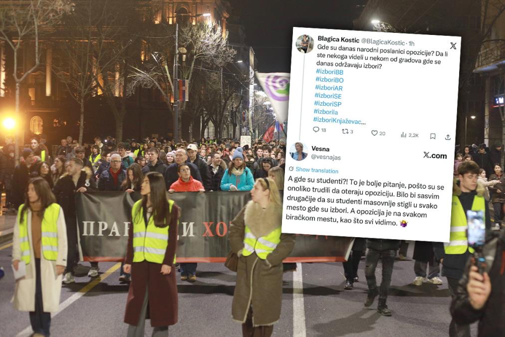 OPŠTI HAOS MEĐU BLOKADERIMA NA IZBORNI DAN Što su rezultati bliži to su sve nervozniji: Svaljuju krivicu jedni na druge za debakl, očajni što ih je sve manje