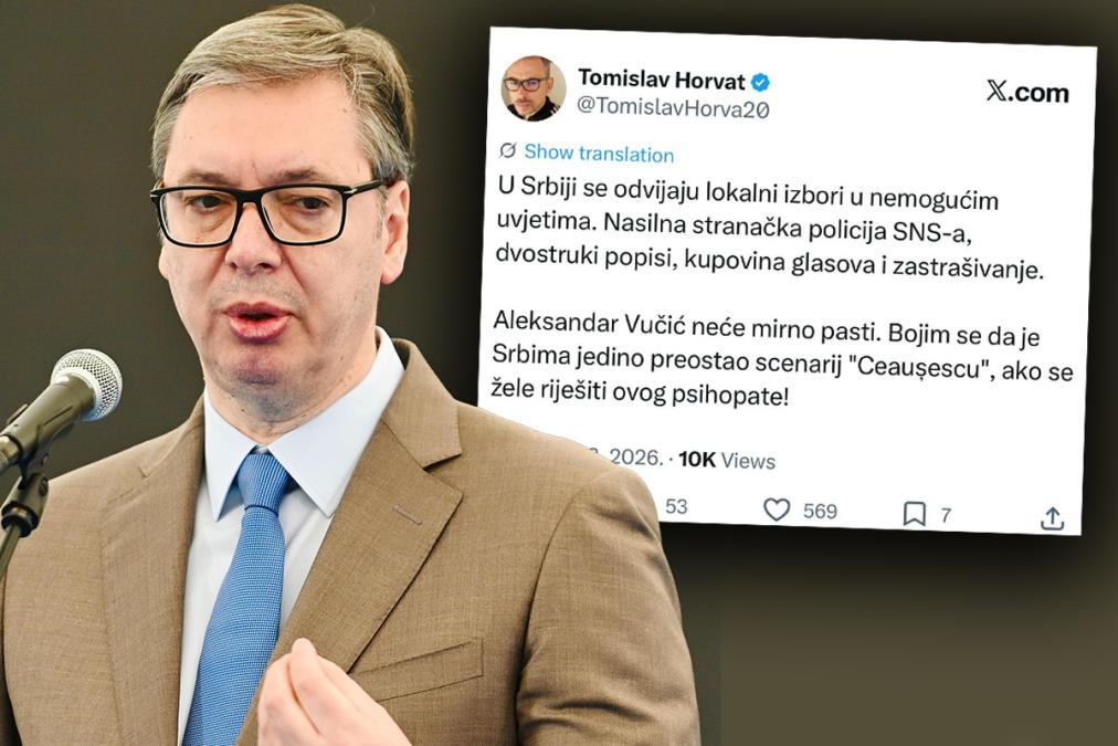 HRVATI PROBIJAJU DNO, DIVLJAŠTVO NA MAKSIMUMU Profesor “povijesti” iz Zadra traži Vučićevu glavu, želi da Srbi ubiju svog predsednika (FOTO)