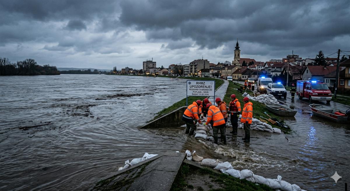 Alarm RHMZ, Sava naglo raste, ovaj grad prvi na udaru! Stiže potop od 24 sata i 35mm padavina,  a evo kada sledi potpuni temperaturni obrt!