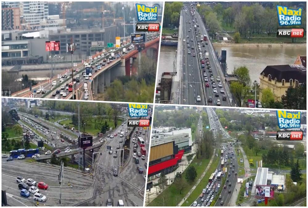 ZASTOJA NEMA, SVE TEČE! Trenutno najopterećeniji Brankov most, ali sve se kreće: Na Pančevcu kao podmazano kad nema kiše (FOTO) 