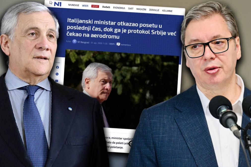 N1 SE PONOVO BLAMIRA! Širi lažne vesti nedolasku Antonija Tajanija u Beograd: Italijanski ministar do jutros bio u Kijevu, blokaderski portal ga SMESTIO U RIM?!