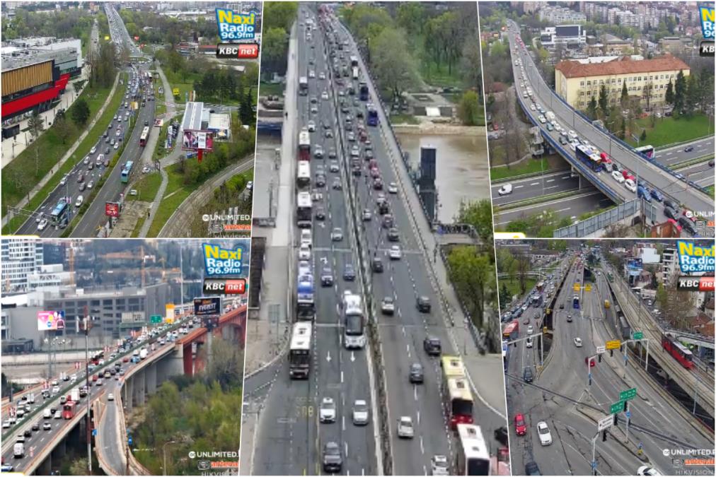 SVE TEČE, ZASTOJA NEMA: Nesvakidašnji jutarnji špic bez gužvi, kolone duge samo na Plavom mostu (FOTO)