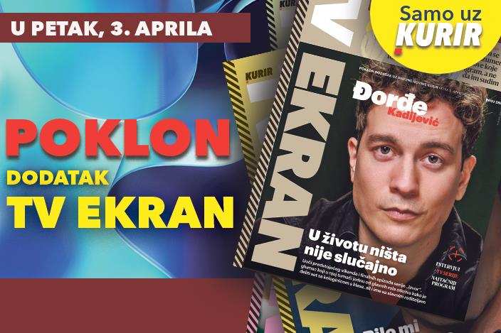 U petak, 3. aprila ne propustite novi broj omiljenog TV vodiča – TV Ekran!

