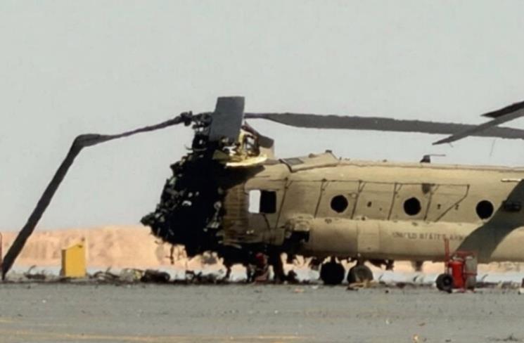 OVO JE AMERIČKI HELIKOPTER KOJI SU OBORILI IRANCI: Direktno pogođen dronom-kamikazom, nije bilo žrtava! (FOTO) 