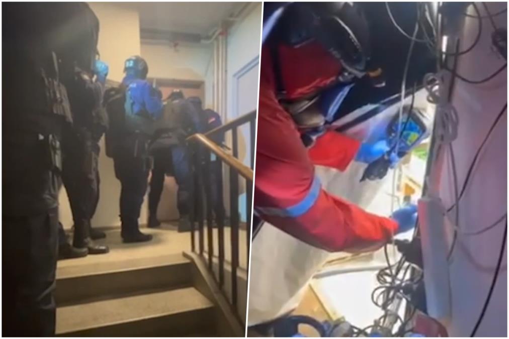 OTKRIVENA LABORATORIJA DROGE U BEOGRADU Pogledajte kako je policija u specijalnoj opremi razvalila vrata i upala u dva stana (VIDEO)