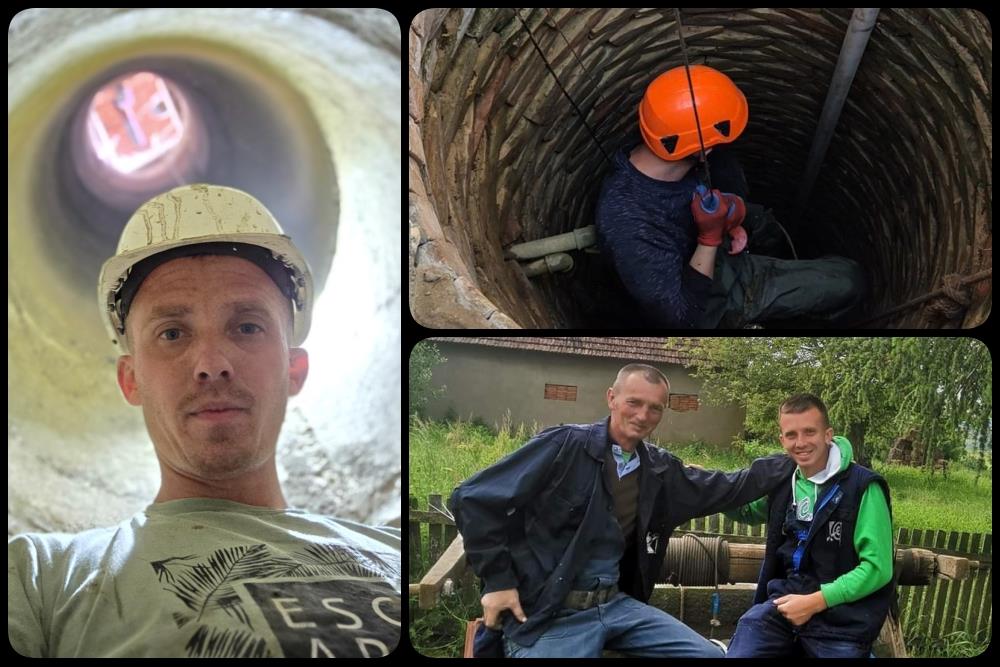 Nenad s ocem silazi 30 metara u zemlju da bi ljudima obezbedio vodu: Život im visi o konopcu, a ove 3 stvari lede krv u žilama FOTO