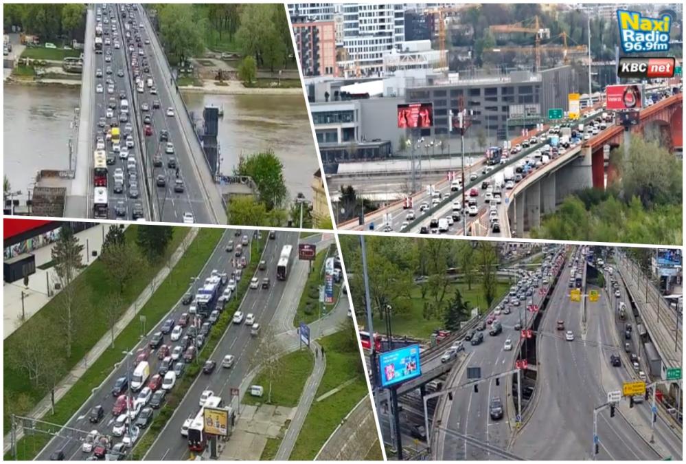 NE ZNA SE GDE SU GUŽVE VEĆE: Kolone za Novi Beograd nikad duže, na Autokomandi krkljanac, a na Gazeli se otegao red za uključenje ka centru (FOTO)