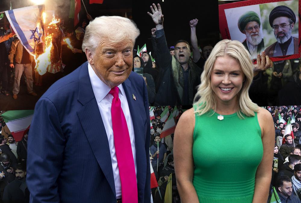 POBEDU SLAVE I IRANCI I TRAMPOVA PORTPAROLKA U Teheranu pale zastave SAD i Izraela, Bela kuća poručuje da je "EPSKI BES" premašio ciljeve za 38 dana rata (FOTO)