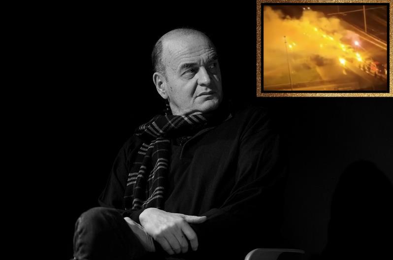 SCENA IZ BEOGRADA KOJA SLAMA SRCA... NAVIJAČI PARTIZANA POSLALI POSLEDNJU PORUKU DUŠKU VUJOŠEVIĆU! Plavi most, bakljada i poruka koja kida dušu na komade! VIDEO