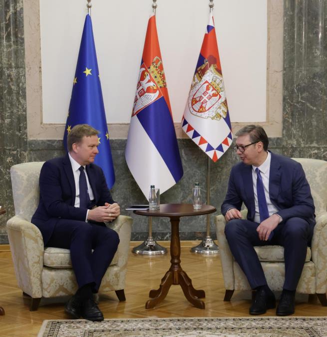 SRBI ŽIVE U OGROMNOJ NEIZVESNOSTI! Vučić upoznao Sorensena sa situacijom na Kosmetu: Mora se formirati Zajednica srpskih opština (FOTO)