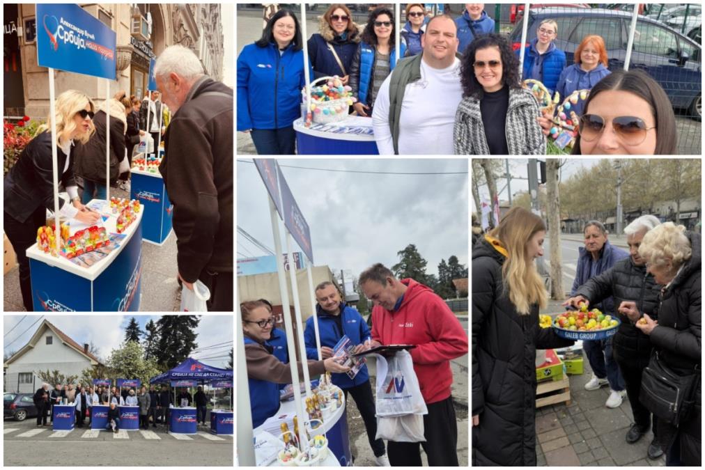 NAPREDNJACI NA ULICAMA PRED VASKRS! Štandovi na više od 150 lokacija, aktivisti razgovarali sa građanima i poslali poruku ZAJEDNIŠTVA I PODRŠKE (FOTO)