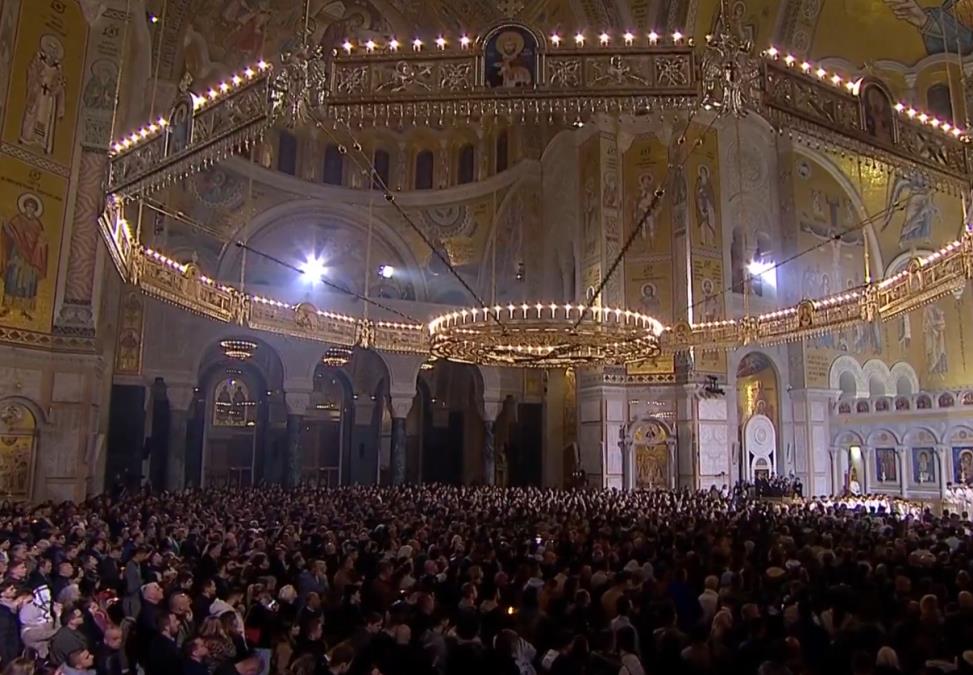 Počela Vaskršnja liturgija u Hramu Svetog Save u Beogradu