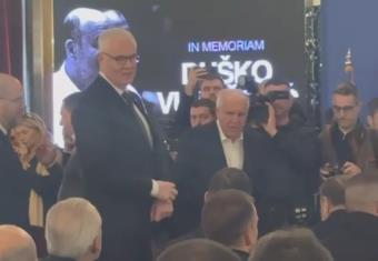 ŽELJKO OBRADOVIĆ STIGAO NA KOMEMORACIJU DUŠKU VOJOŠEVIĆU! Proslavljeni trener slomljen od bola - jedva se suzdržao da ne zaplače! (VIDEO)