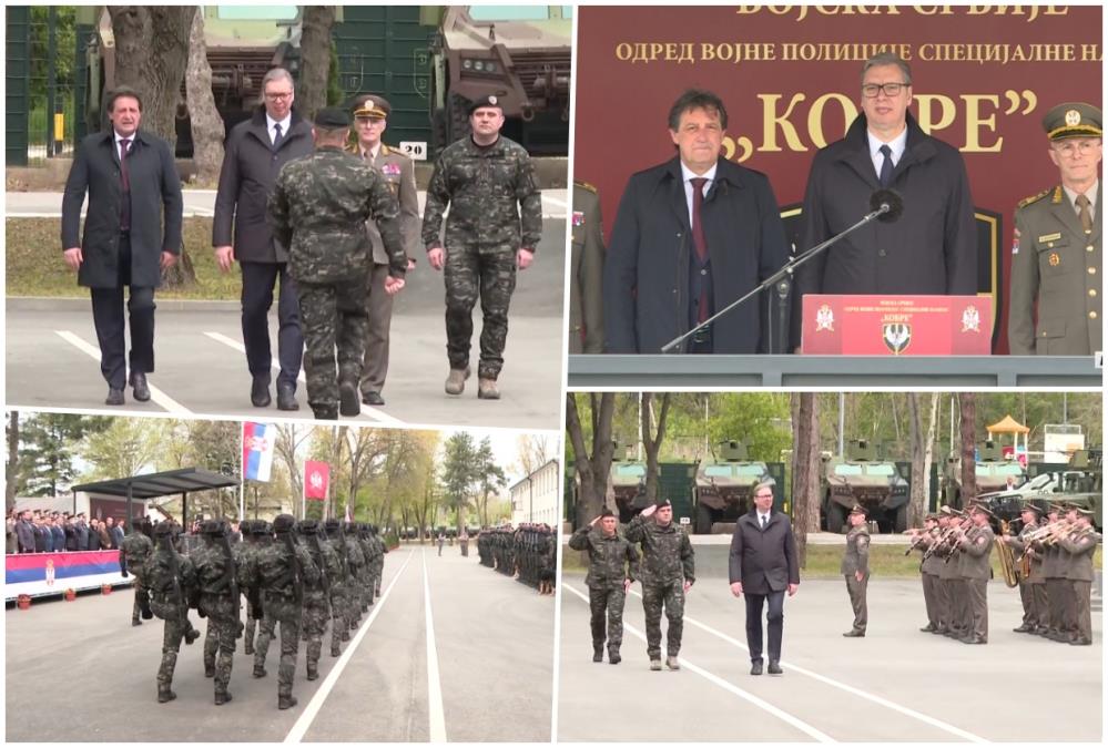 UŽIVO KOBRE SLAVE SVOJ DAN! Predsednik Vučić: Takvu odgovornost, profesionalnost i ozbiljnost nikad nisam video kao kod Kobri, svakog dana delimo dobro i zlo 