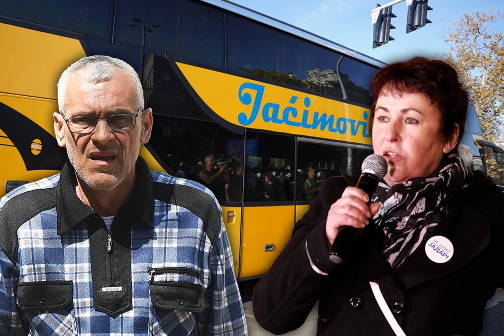 KAKVA "ELITNA" PODRŠKA SKUPU PRIVATNE TV N1! Jaćimović dovezao ljude autobusima, Bralovićka među "viđenijim" saborcima (VIDEO)