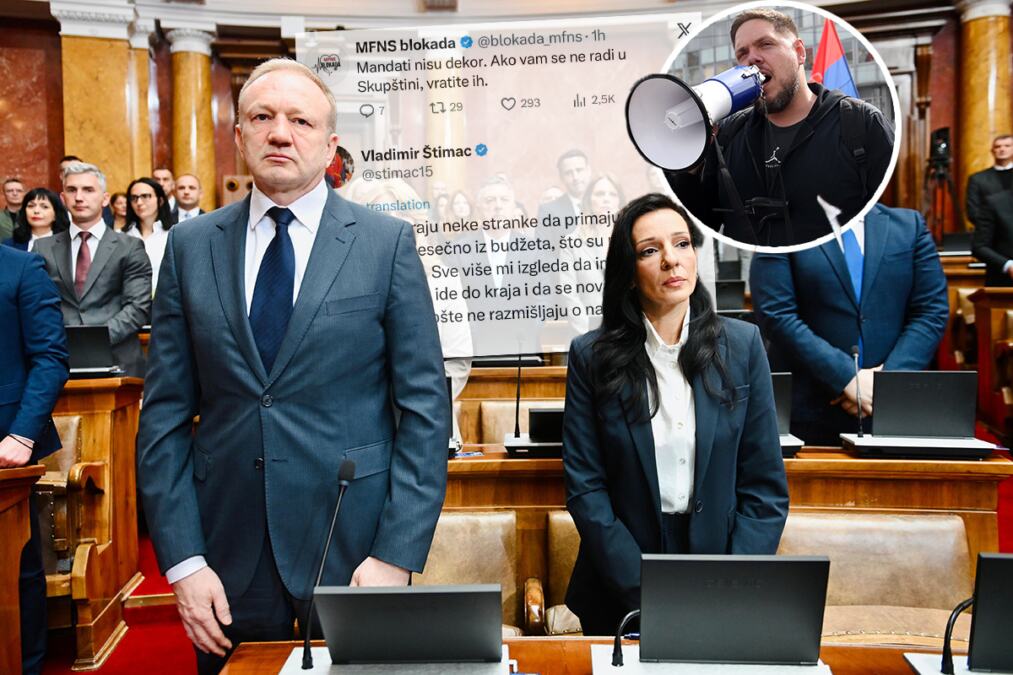 "AKO VAM SE NE RADI VRATITE MANDATE I 130.000 EVRA KOJE UZIMATE OD NARODA" Blokaderi ogorčeni na opoziciju zbog nedolaska u Skupštinu i Štimac ih prozvao (FOTO)