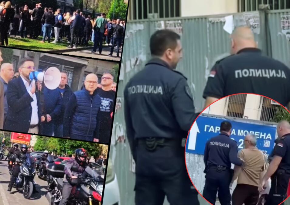 NOVOSAĐANI USTALI PROTIV TERORA! Policajci zbog blokadera brutalno postupili prema starijem čoveku - Vučević, Gojković i Mićin zajedno sa narodom (VIDEO)